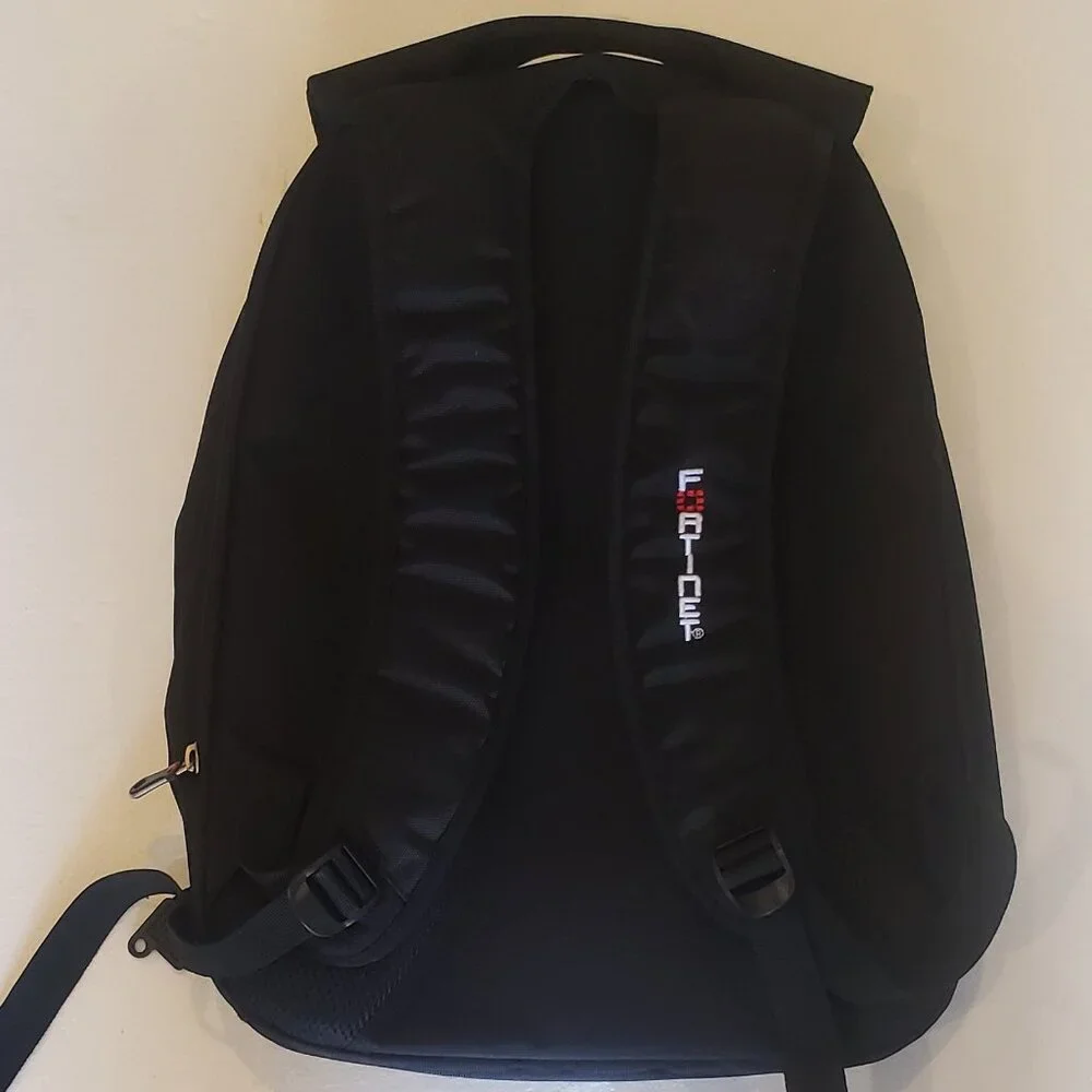Fortinet Red and Black Computer Laptop Back Pack